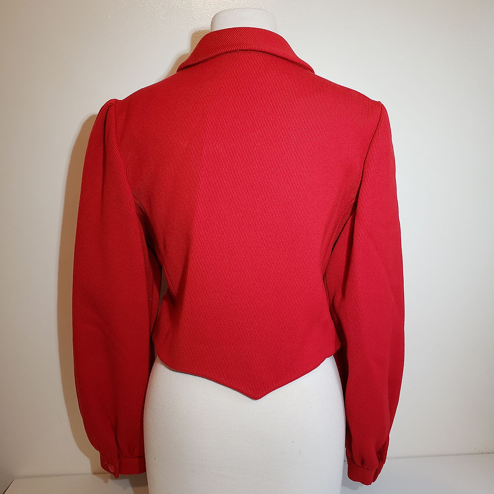 Thumbnail: Designer sportwear red wool jacket