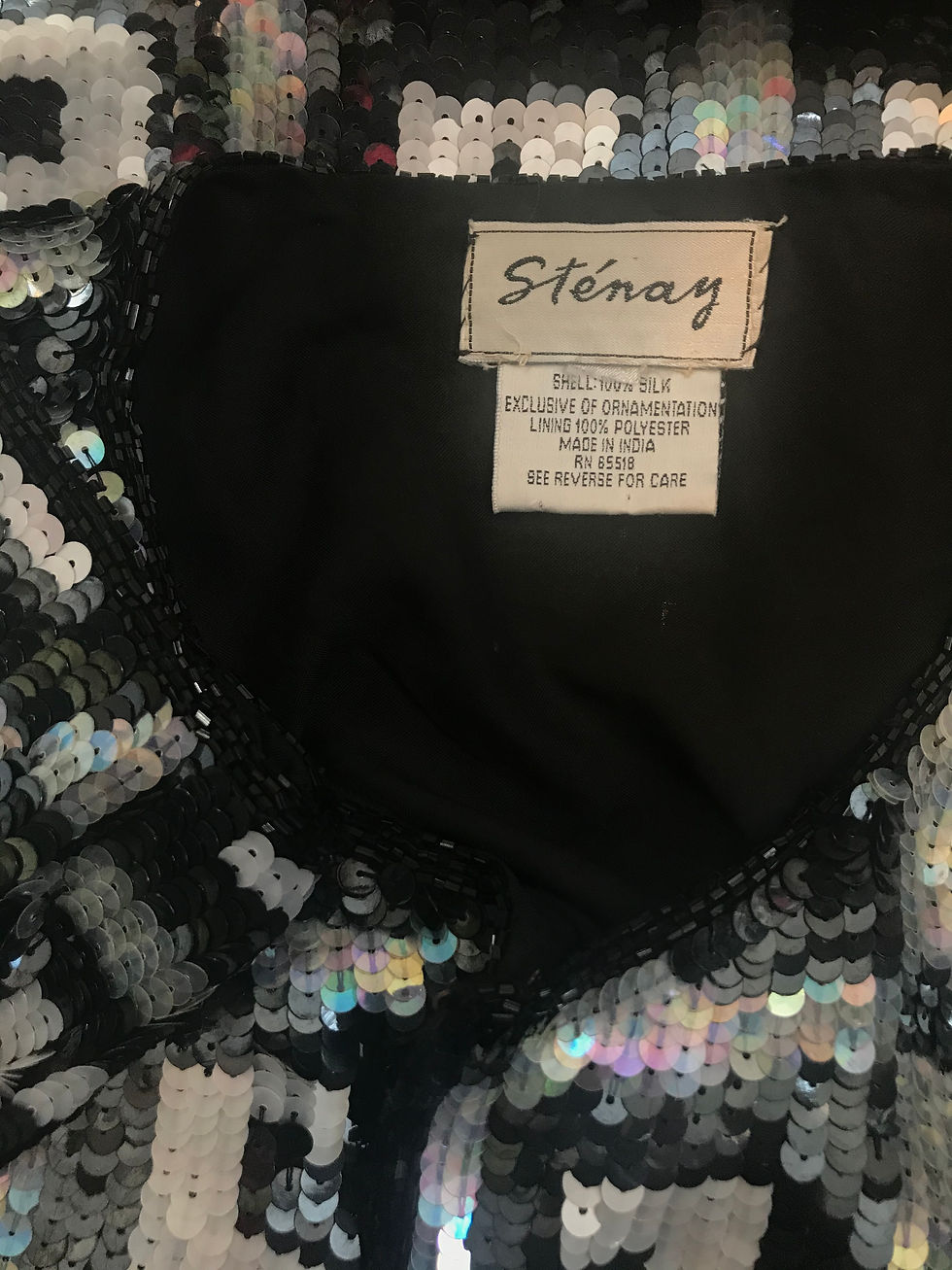 Thumbnail: Stenay Black & Silver Sequin Jacket