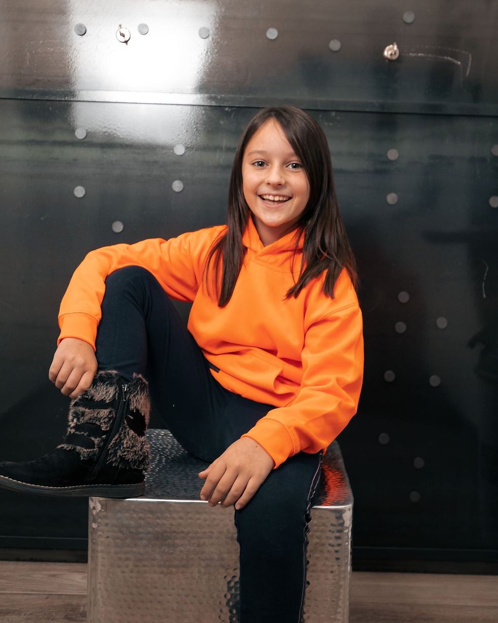 Miniatura: XAM Kids Orange Hoodie • Felpa bambini