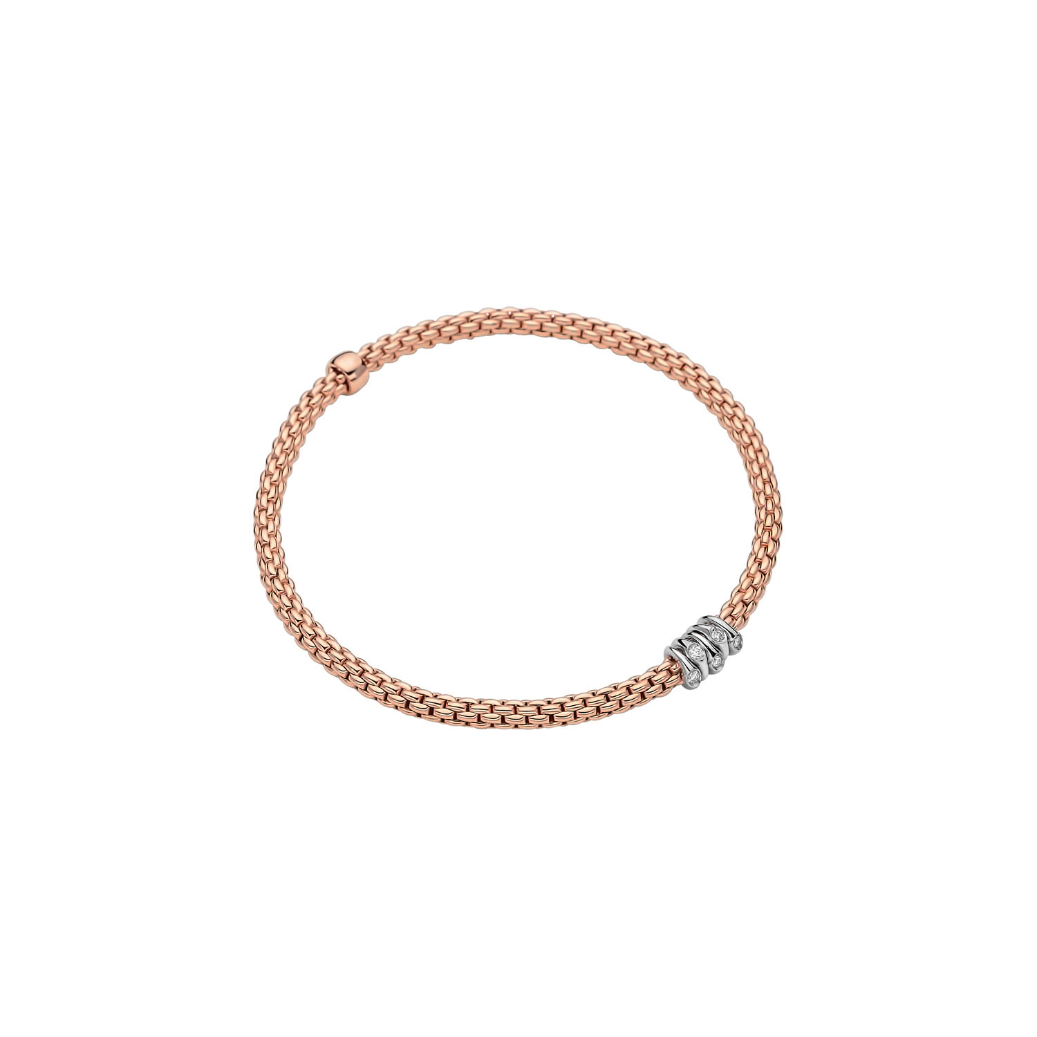 Prima Rose and White Gold Bracelet