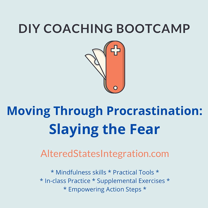 Moving Through Procrastination: Slaying the Fear - DIY Coaching Bootcamp