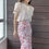 Thumbnail: Pink Relief Floral Pencil Skirt