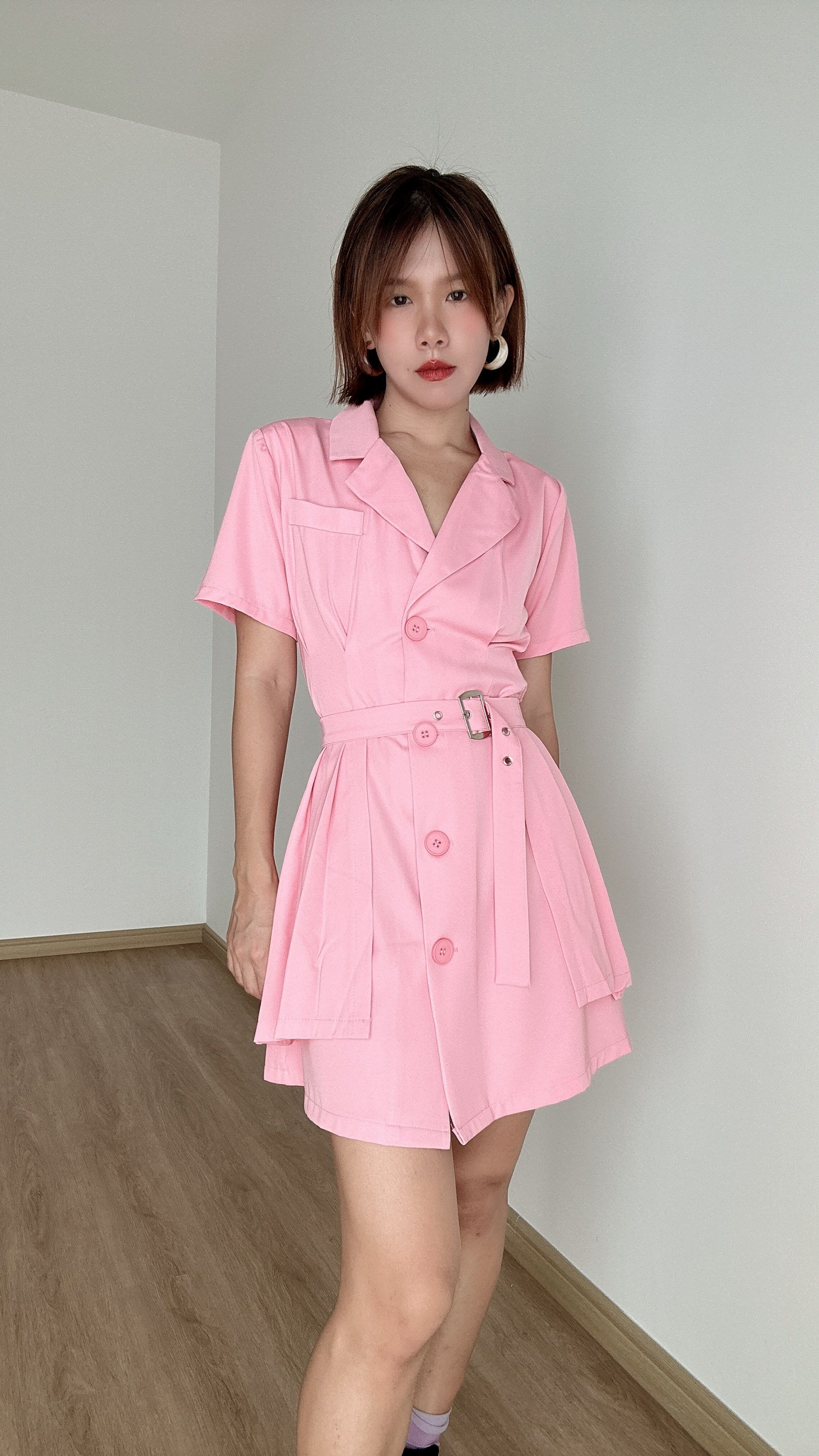 Madrid Blazer Two Pieces Set Wear_Pink