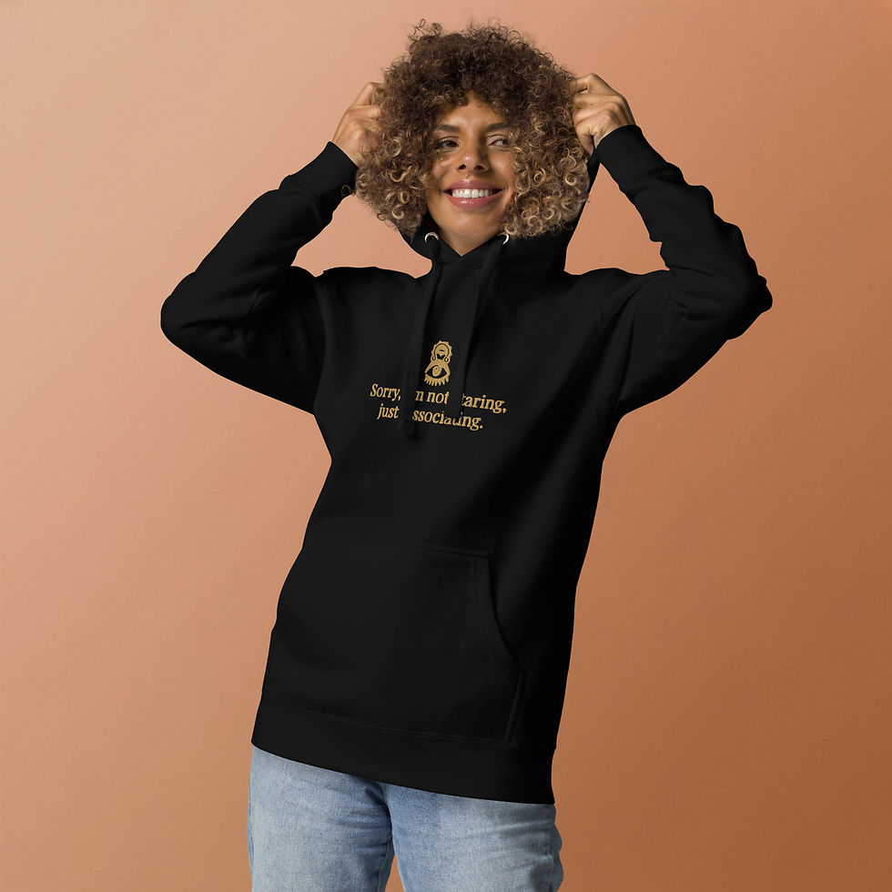 Thumbnail: Just Dissociating Hoodie | Heavyweight fleece. Relaxed unisex fit.