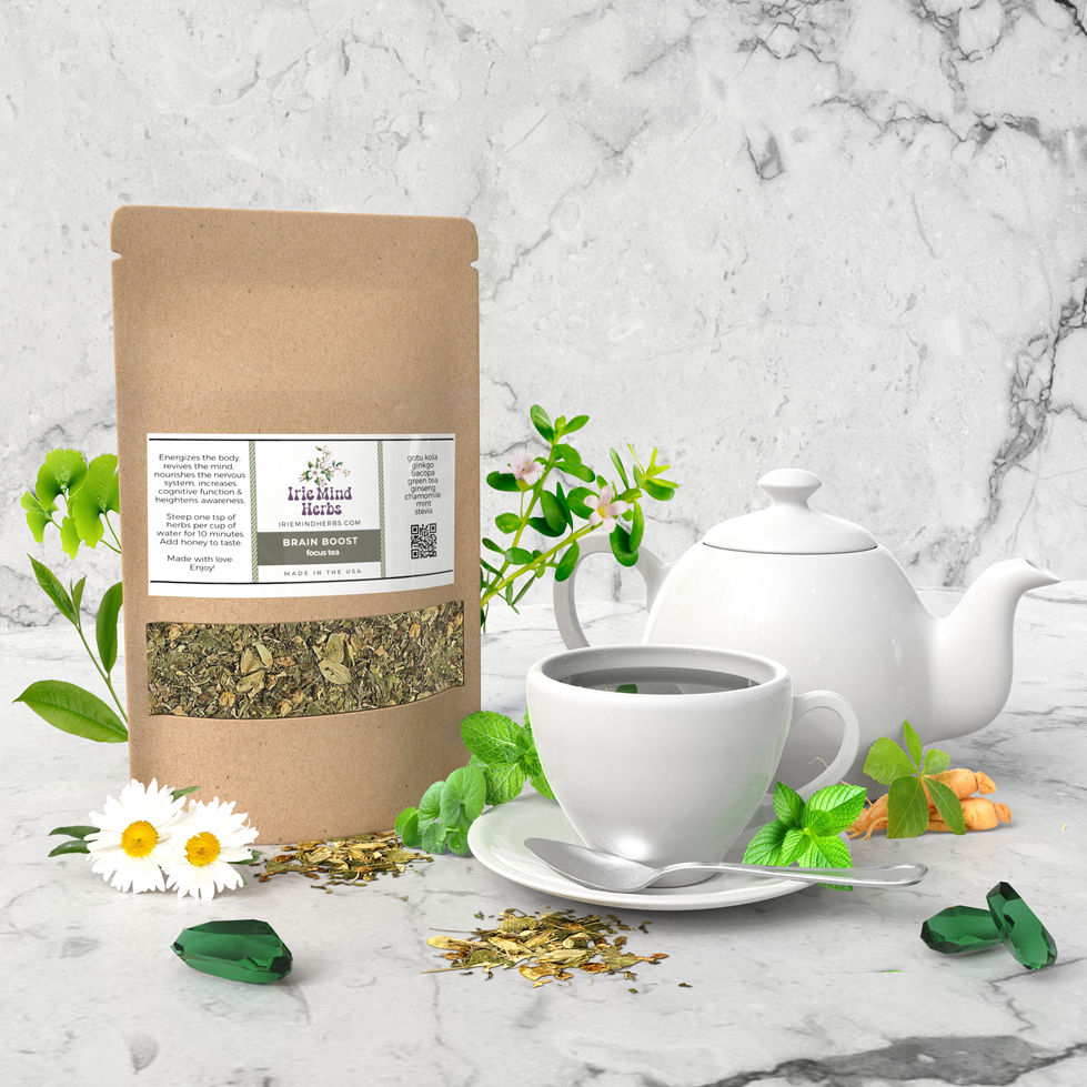Brain Boost Tea with Plants