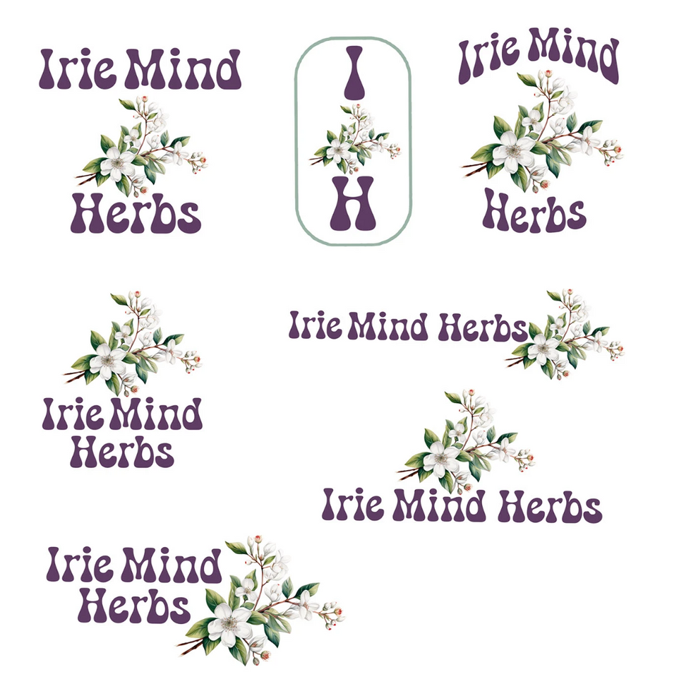 Irie mind herbs logo ideas