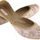 Thumbnail: pink and gold bridal slippers