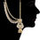 Thumbnail: hijabi bridal complete Muslim Bridal Head Jewellery Set