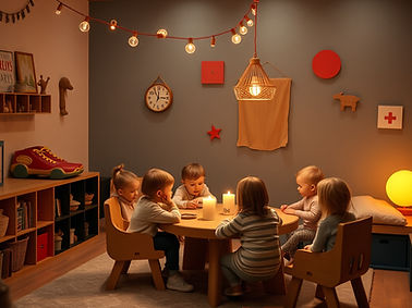 Children in a cosy playroom area, Childminder Harlow