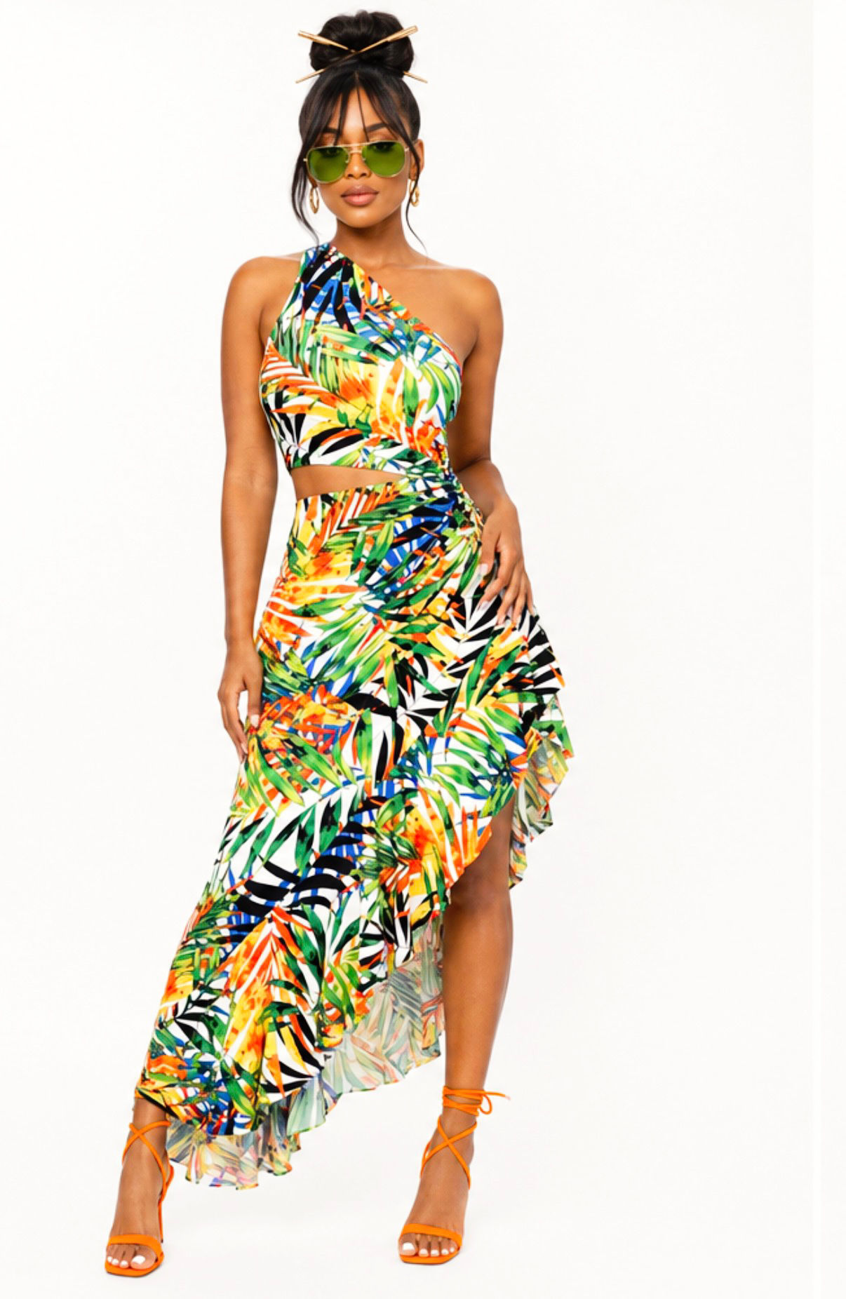 Paradise-asymmetrical dress