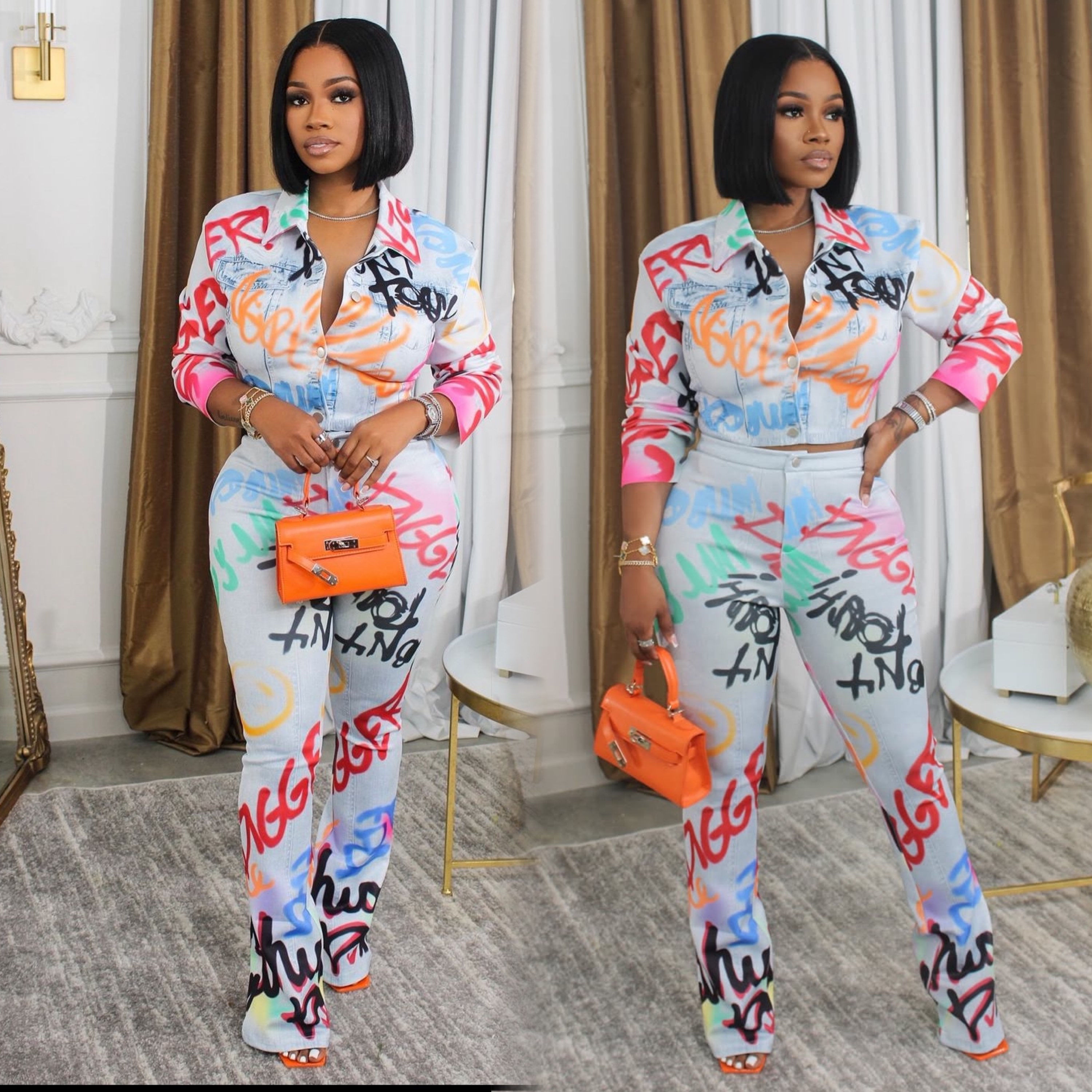 Graffiti- 2pc pant set