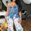 Thumbnail: Splash denim jumpsuit 