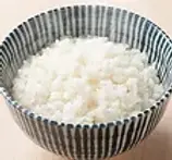 Steaming bowl of rice