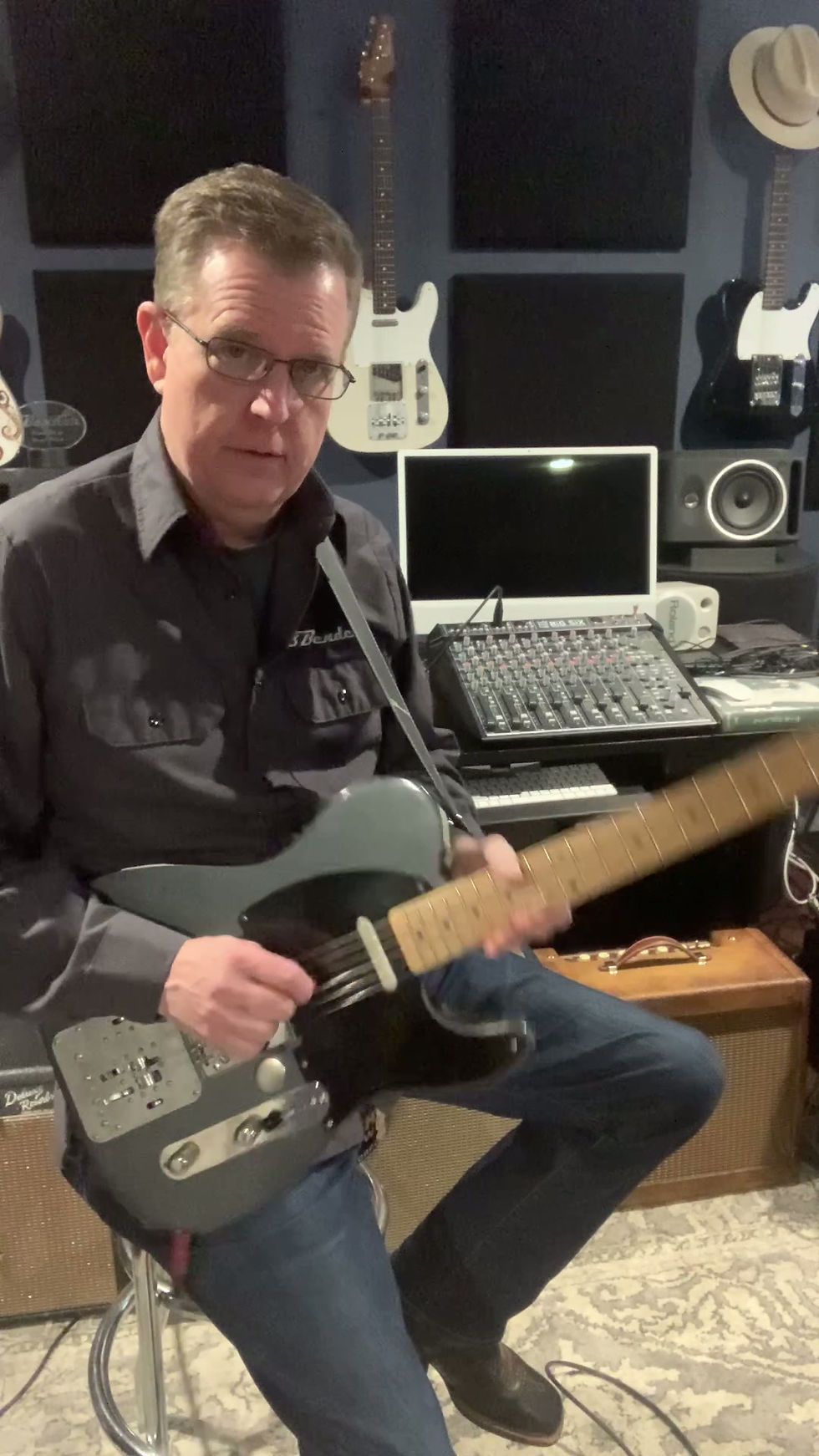 Thumbnail: Black Relic "Porter" FGFB Bender with Ziggy T Hum Free Pickups