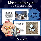 Maths par l'image - Hiver et jeux (3e)
