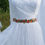 Thumbnail: Autumn embroidery belt with tulle ribbon tie