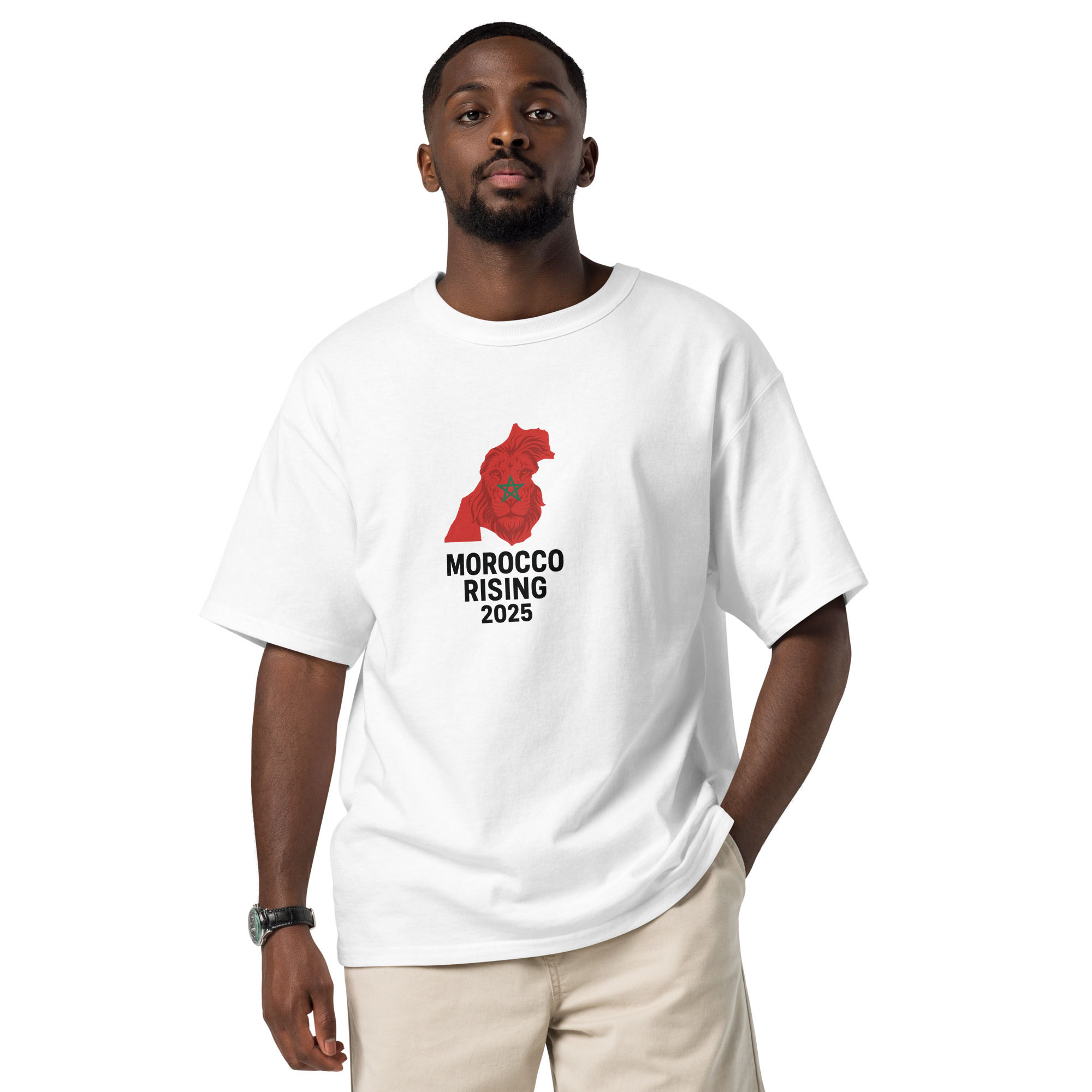 RED NATION – Roaring Lion Streetwear T-Shirt (Morocco Edition)t