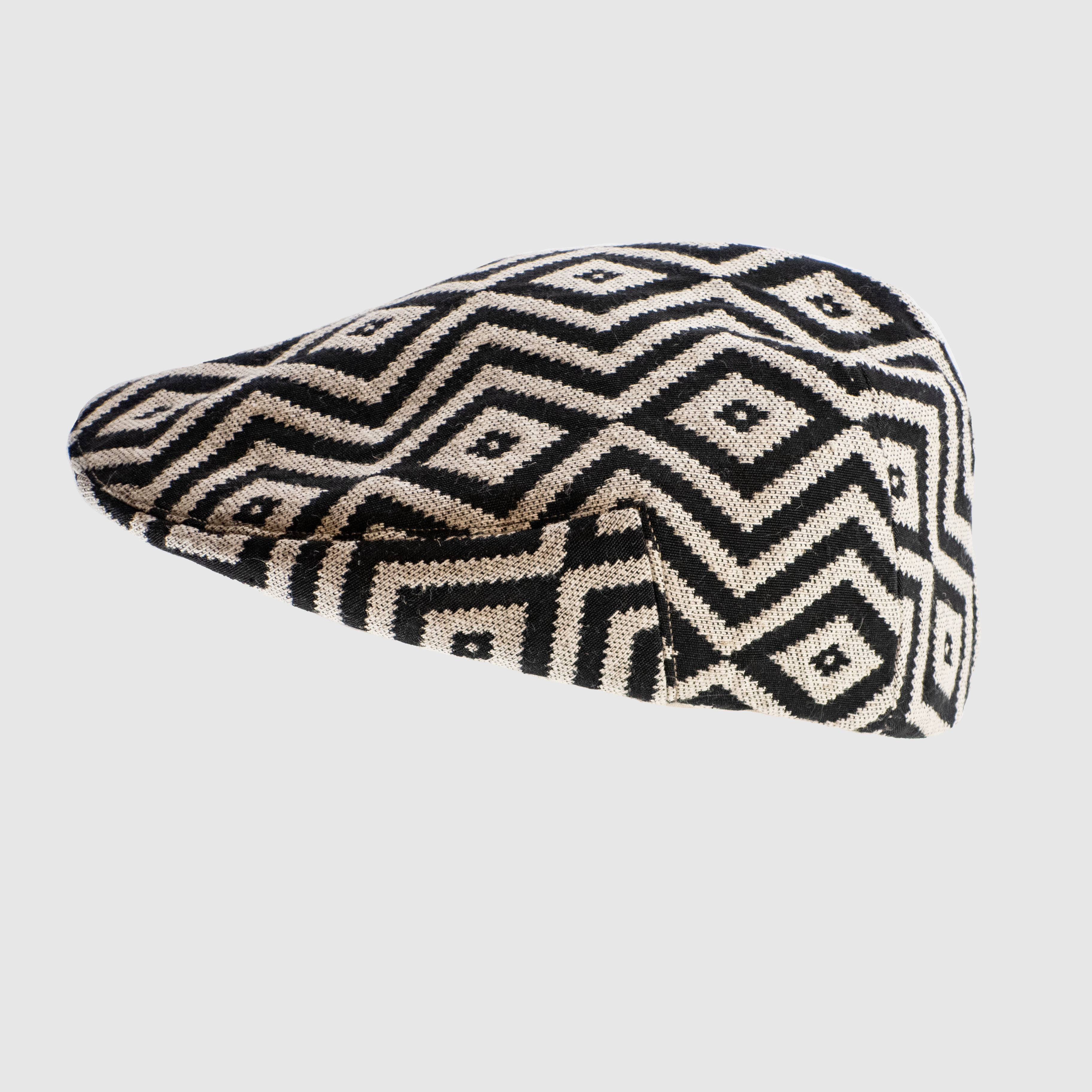Kasket losanges, noir écru