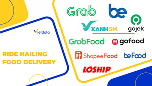 Net revenue scale of ride-hailing and delivery service platforms in Vietnam