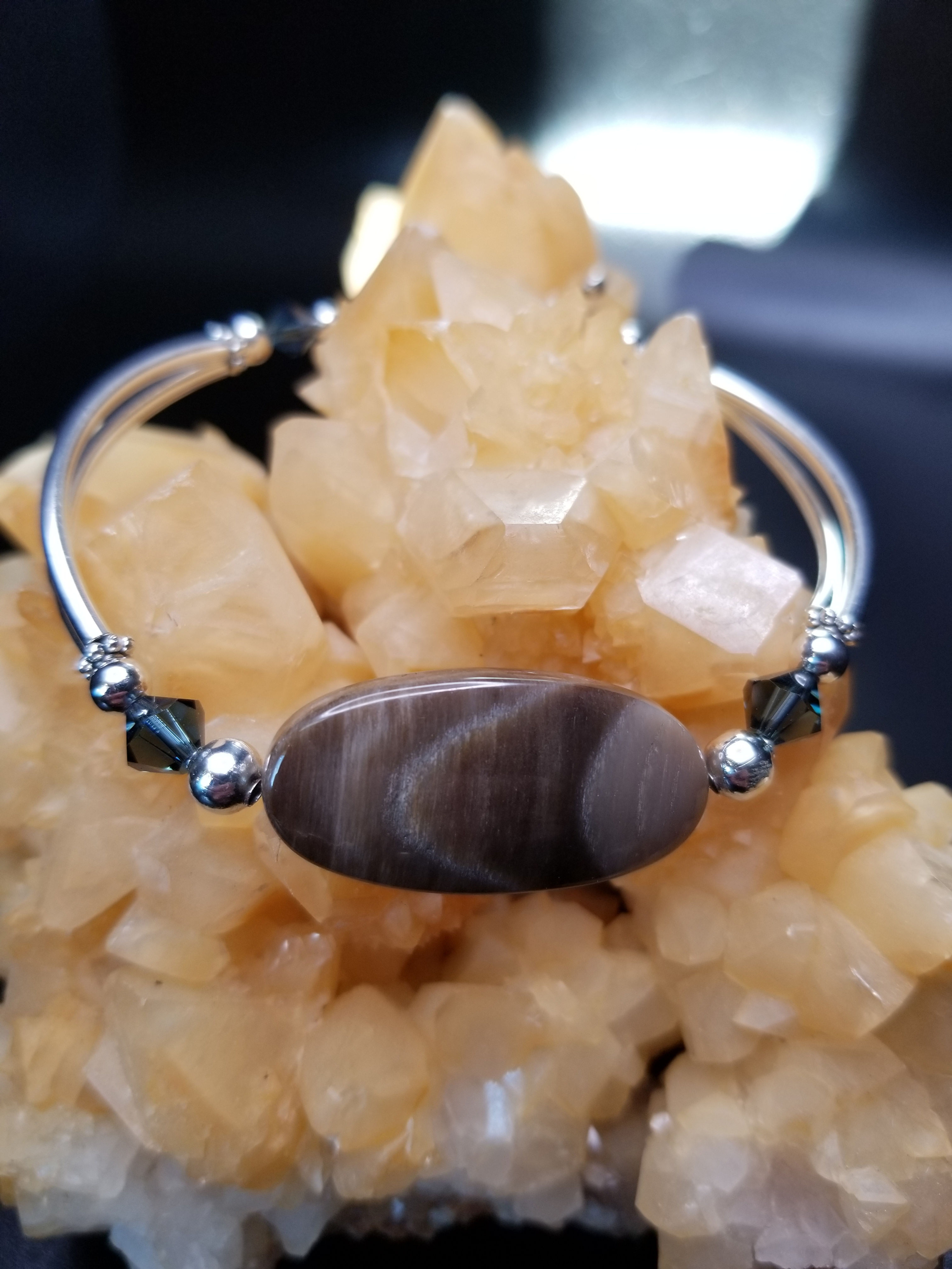 Brioche Agate Tube Bracelet-8