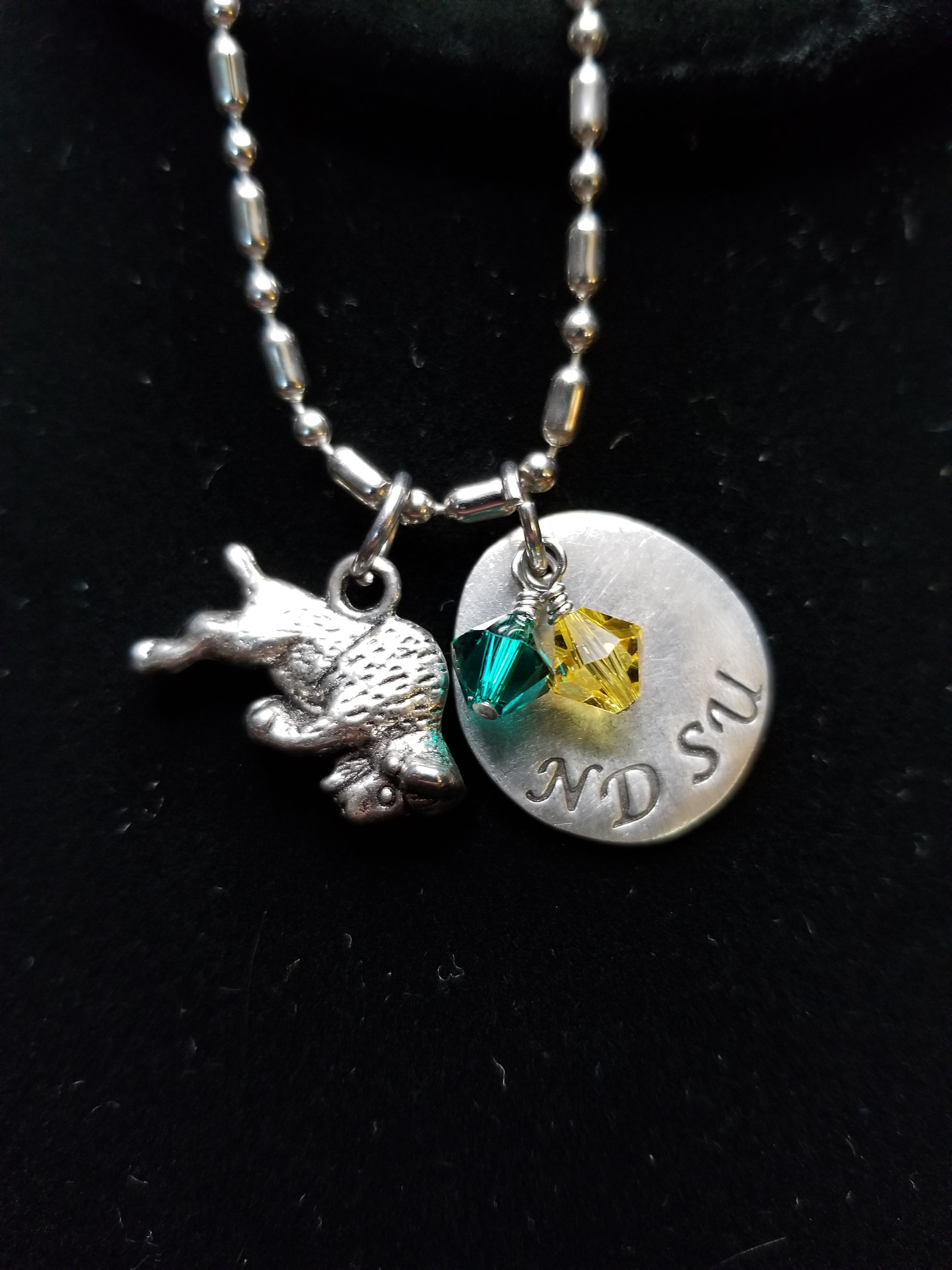 NDSU Stamped Necklace