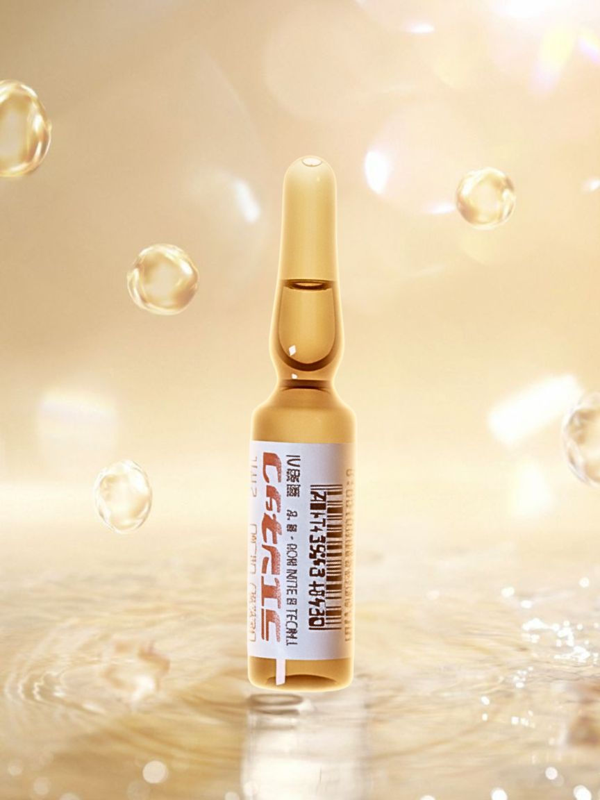 Laennec ampoule with labeled amino acids and growth factors