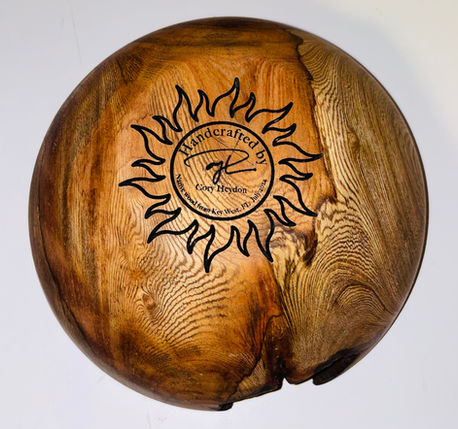 handcrafted wooden plate