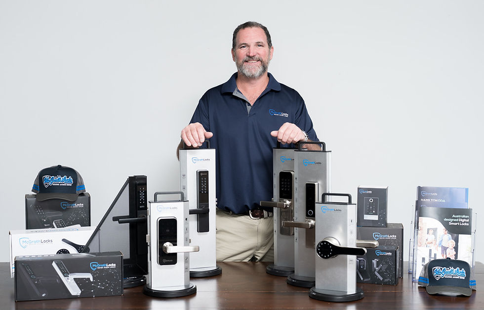 Graeme McGrath standing in front of McGrath Range