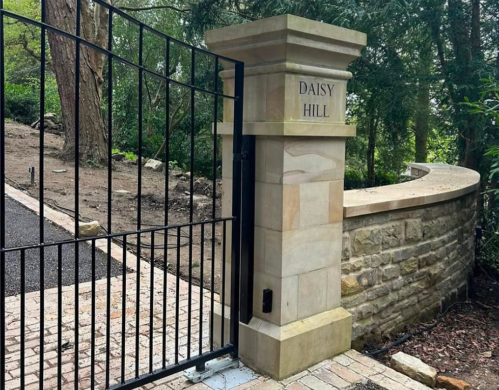 Natural Yorkshire Stone Gateposts