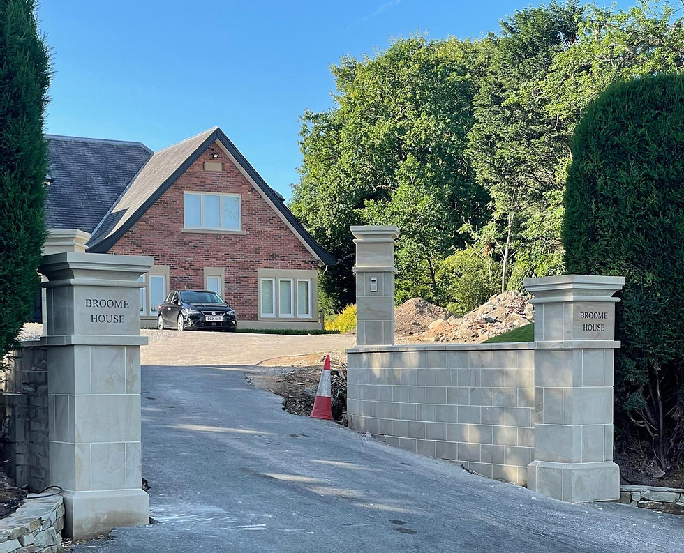 Natural Yorkshire Stone Gateposts