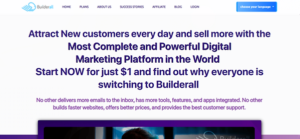 Landing page