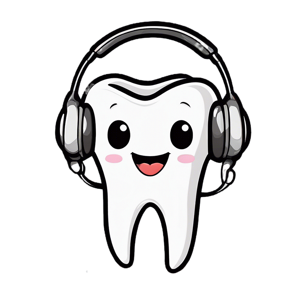 cute happy tooth wearing headphones.jpg