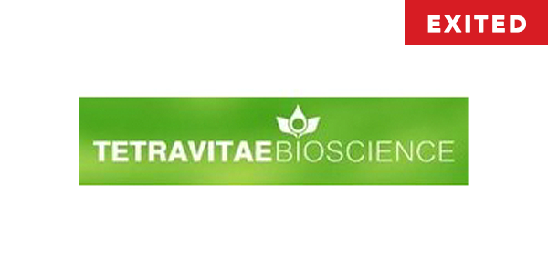 TetraVitae Bioscience logo with exited tag