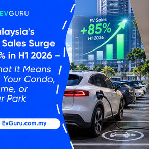 Malaysia's EV Sales Surge 85% in H1 2026 – What It Means for Your Condo, Home, or Car Park