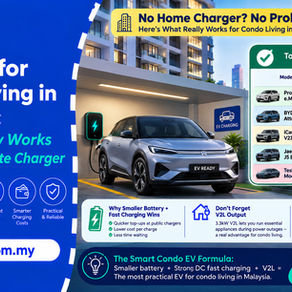 Best EVs for Condo Living in Malaysia: What Actually Works Without a Private Charger