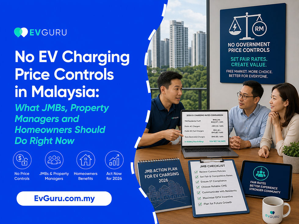 JMB committee meeting discussing EV charging pricing in Malaysia, with a 2026 rate comparison and action plan for property managers and homeowners.