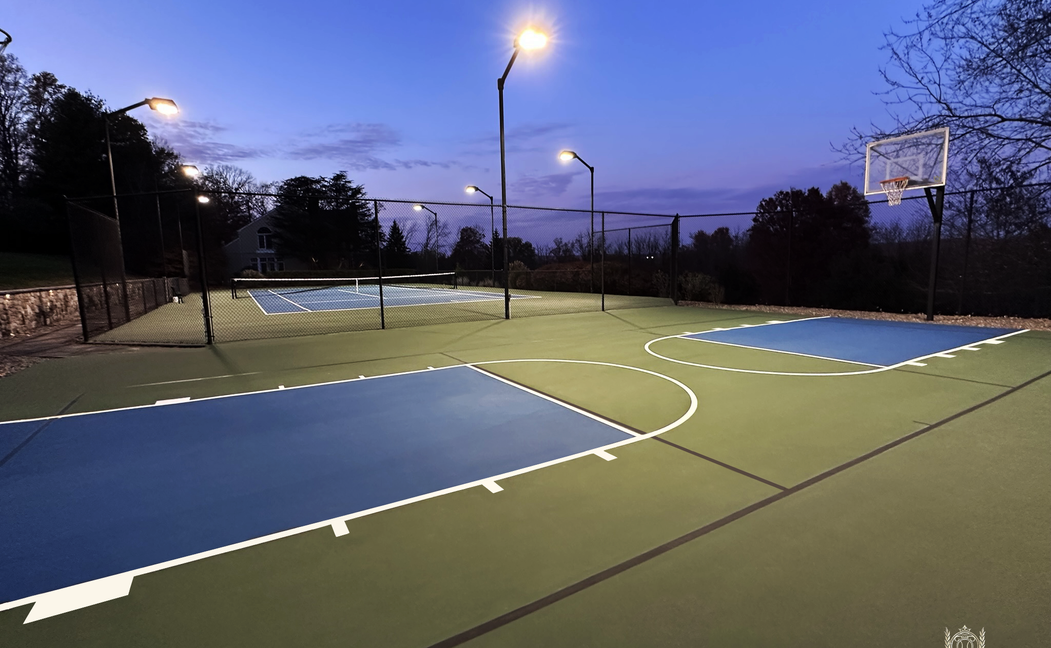 tennis, court, basketball, blue, green, amazing, best, beautiful, home, personal, photography, photo, us open colors, volleyball, pickleball, lines, black, white, titantrax, air, xtreme, ProBounce, overlay, membrane, new, inspo, inspiration, construction, repair, maintenance, color coat, resurfacer, rust, vintage, backboard, light, dark, lighting, contractor, builder, near me, how to, paint, armor Crack, night, day, professional, two, half court, retaining wall, pergola, patio, courts unlimited llc