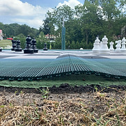 puckering interlocking tile sport court