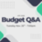 Budget Q&A