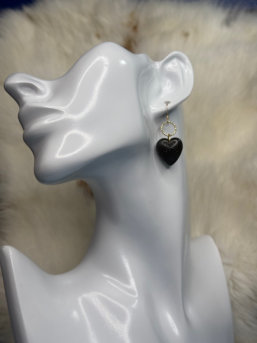 These gorgeous heart earrings are handmade with clay perfected to have such an elegance and sophistication.