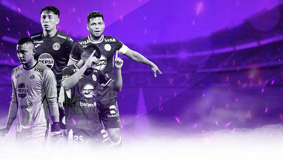 Jugadores del Motagua en partido.