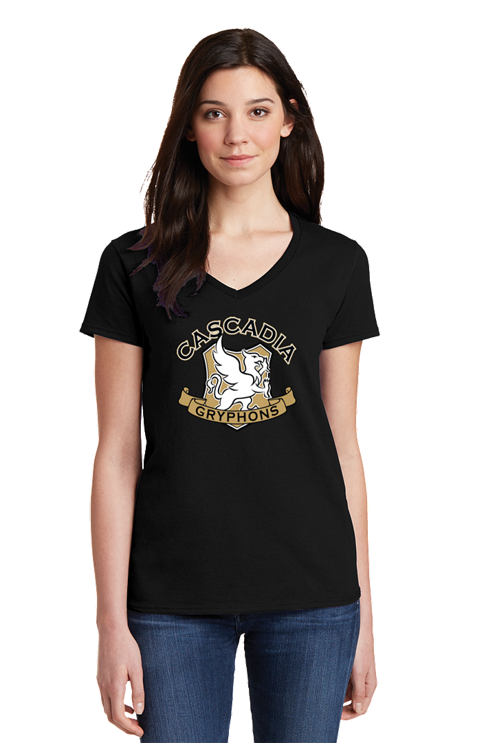 Thumbnail: Ladies Cascadia v-neck Cotton T-shirt Success
