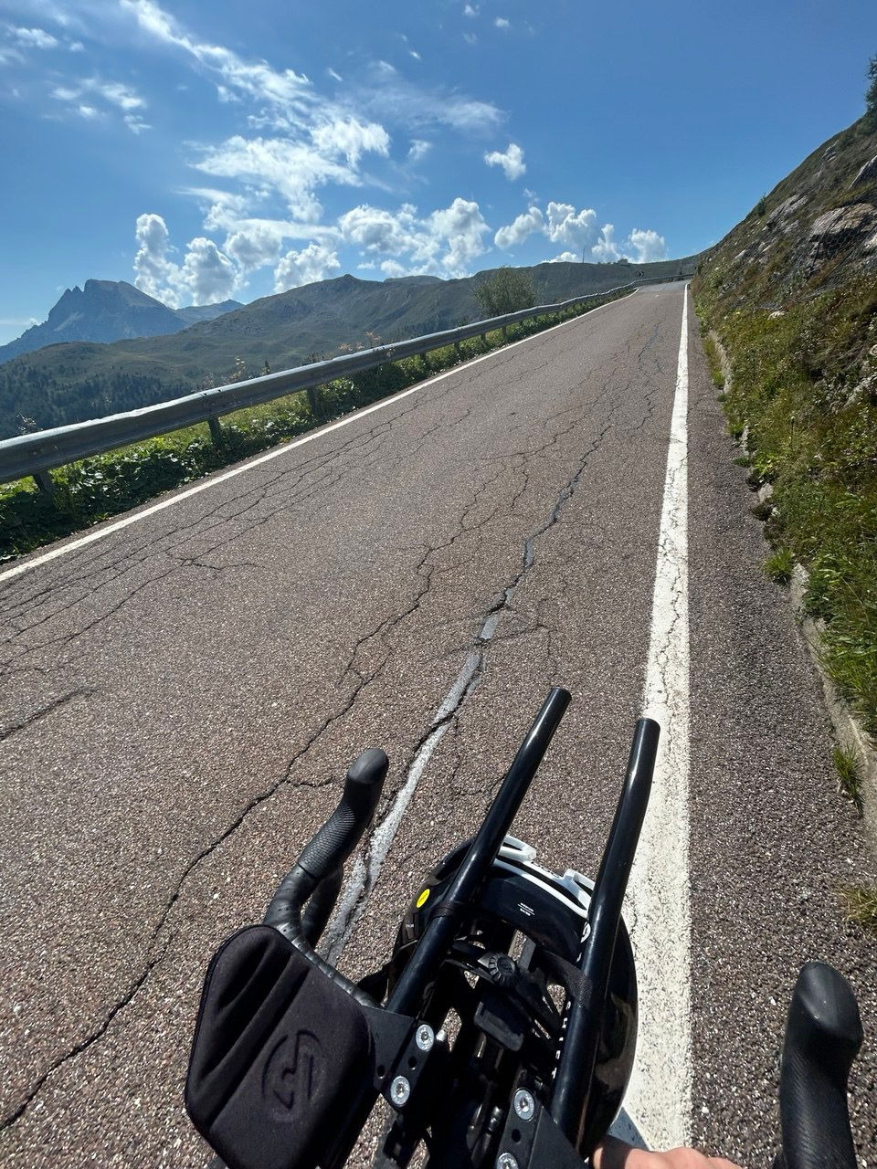Climbing up the Penserjoch at Brixen!