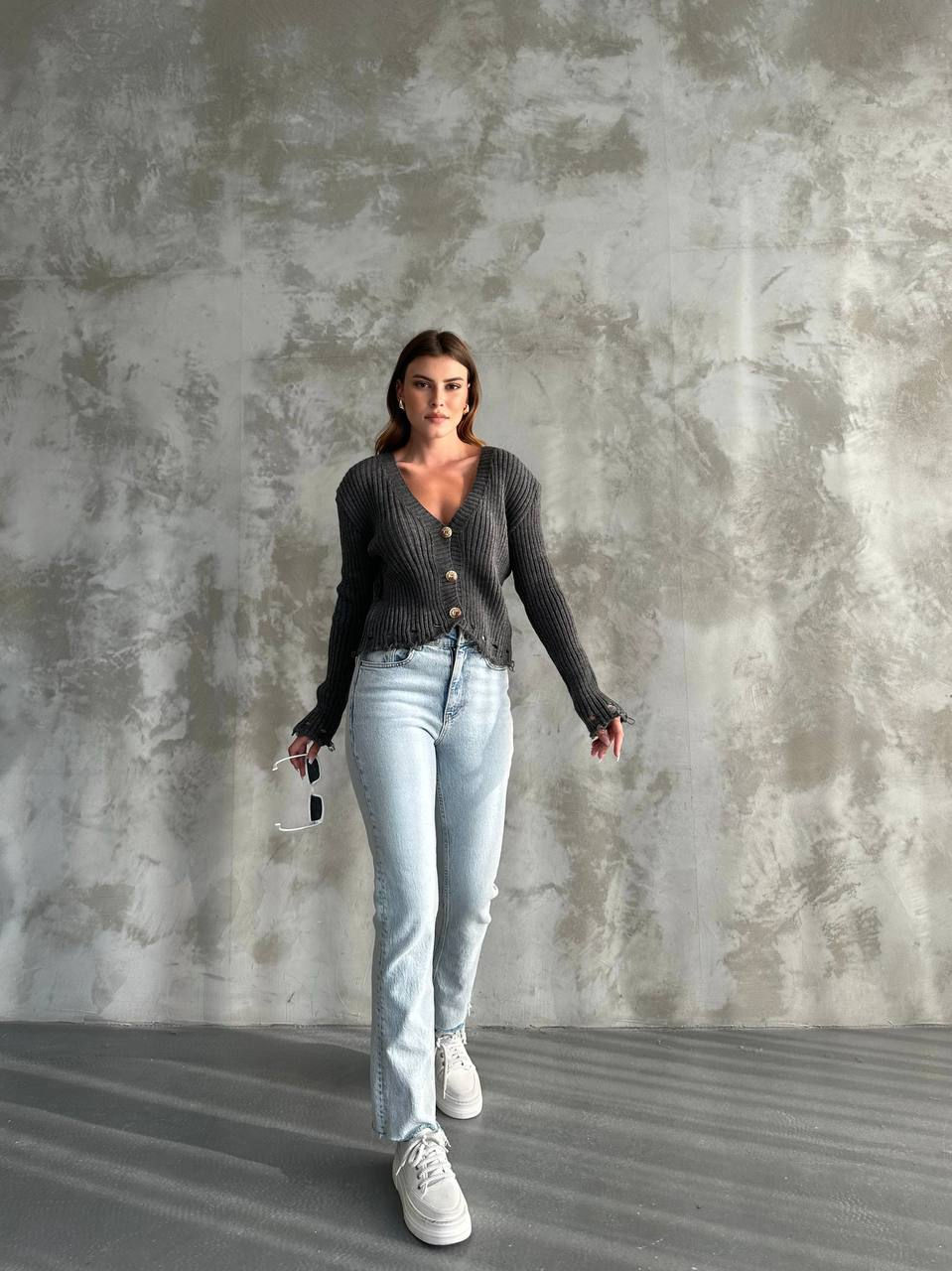 Triko Düğmeli Hırka