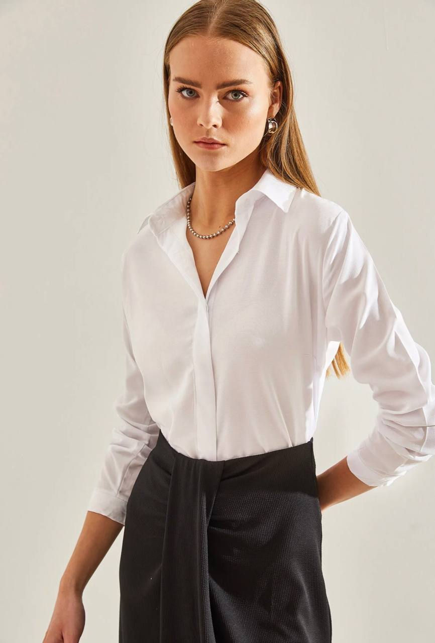 الصورة المصغرة: قميص نسائي سادة مناسب للمكتب