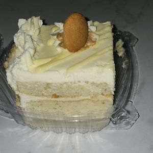 Banana Pudding Cake Slice