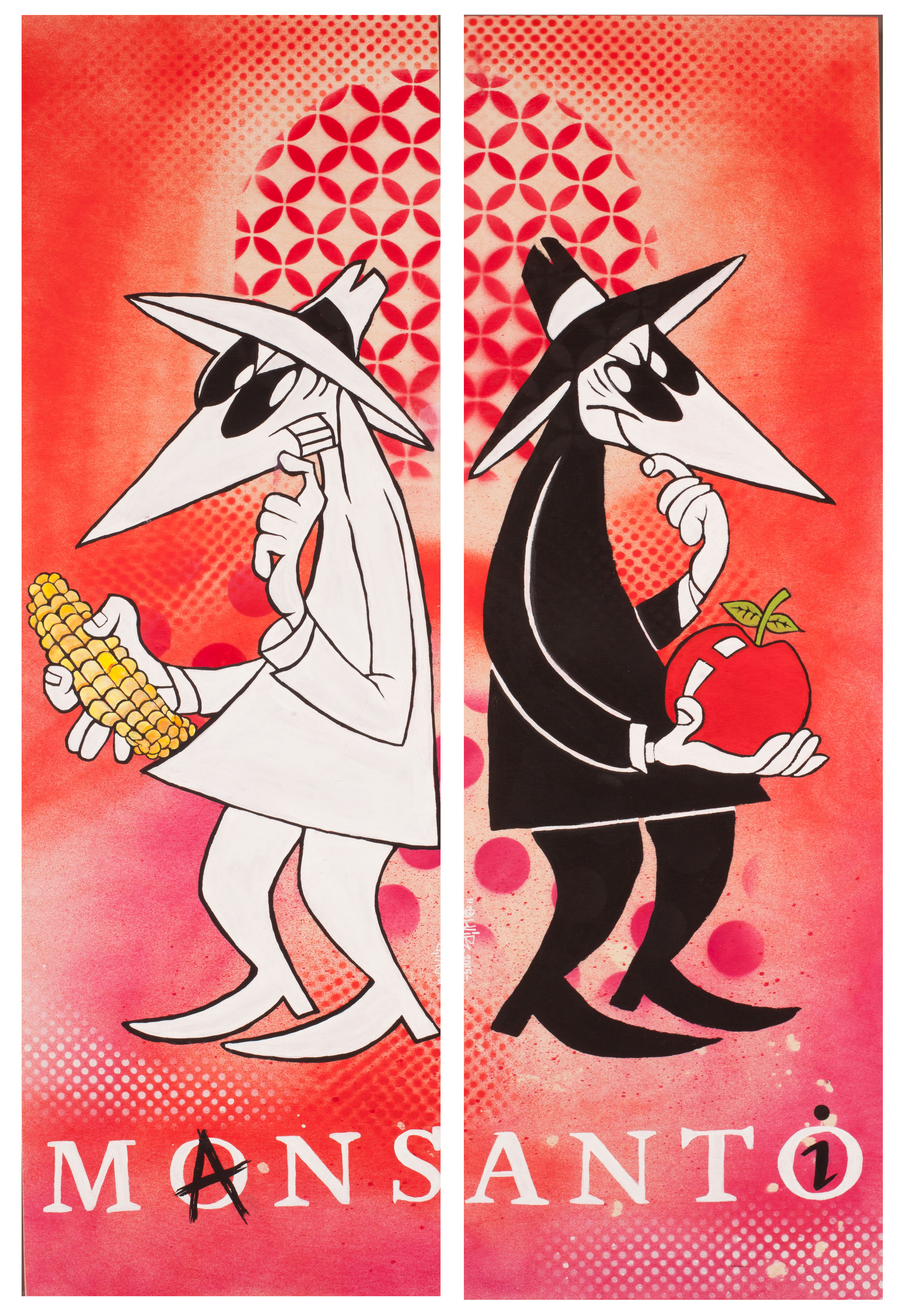 Spy Vs Spy GMO Edition (2 panel set) SOLD