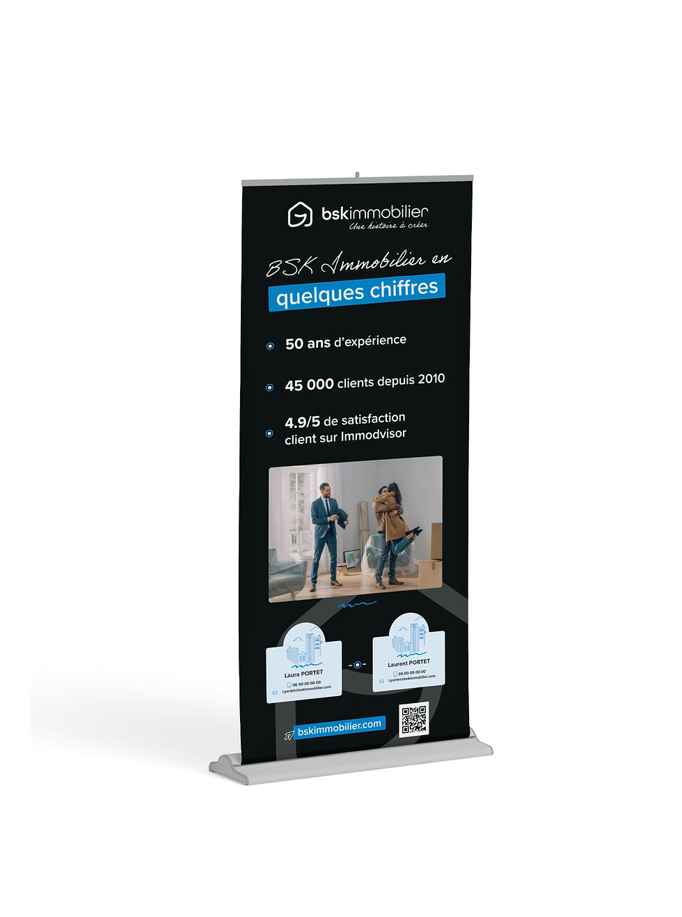 Miniature : Fichier imprimable - Bon à tirer (BAT) - Roll-up - BSK en quelques chiffres