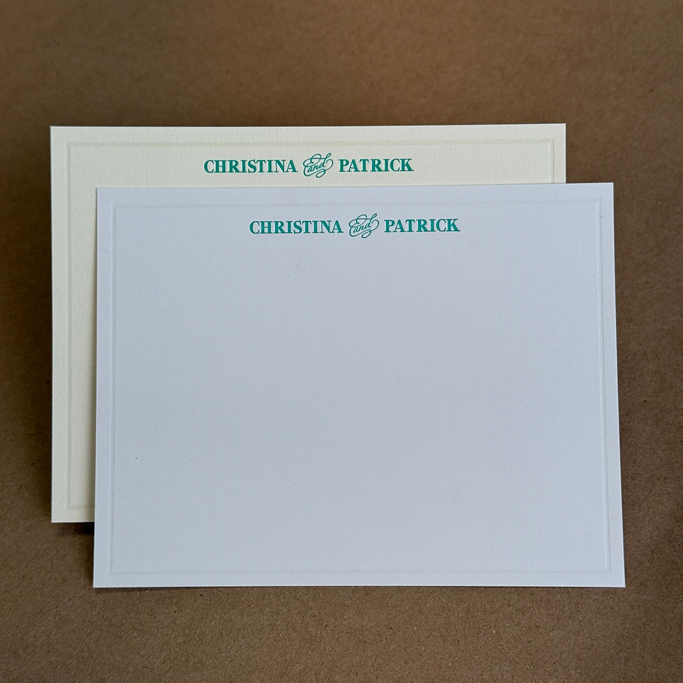 Thumbnail: The Classic - Personalized Stationery Set