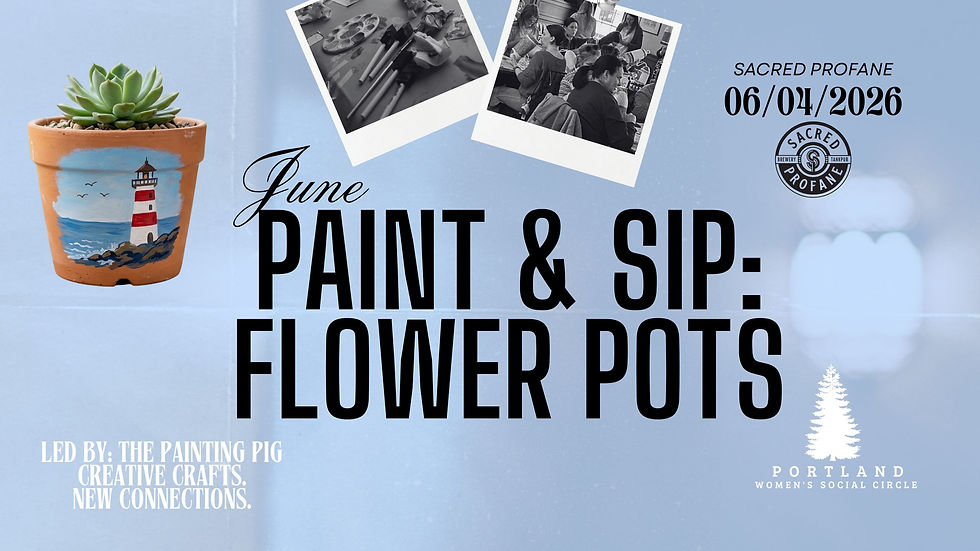 June: Paint & Sip Flower Pots